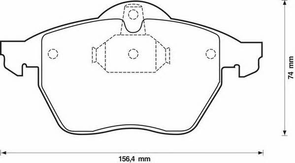 Jurid/Bendix 571997JC Brake Pad Set, disc brake 571997JC: Buy near me in Poland at 2407.PL - Good price!