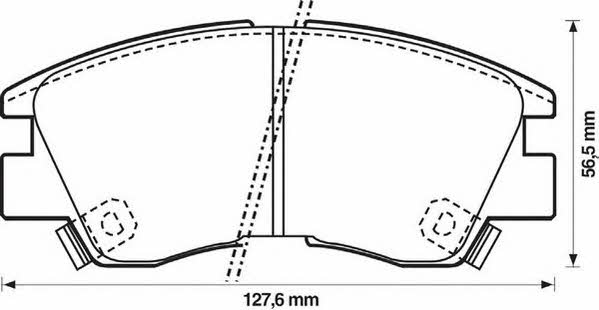 Jurid/Bendix 572281J Тормозные колодки дисковые, комплект 572281J: Отличная цена - Купить в Польше на 2407.PL!