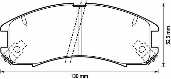 Jurid/Bendix 572317J Brake Pad Set, disc brake 572317J: Buy near me in Poland at 2407.PL - Good price!