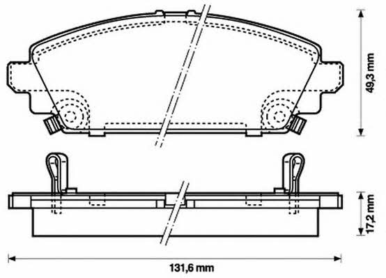 Jurid/Bendix 572464J-AS Гальмівні колодки, комплект 572464JAS: Приваблива ціна - Купити у Польщі на 2407.PL!