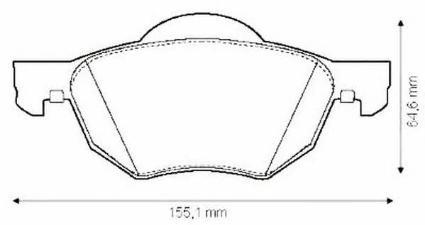 Jurid/Bendix 572480J-AS Тормозные колодки дисковые, комплект 572480JAS: Отличная цена - Купить в Польше на 2407.PL!