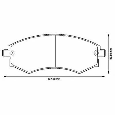 Jurid/Bendix 572496J Brake Pad Set, disc brake 572496J: Buy near me in Poland at 2407.PL - Good price!