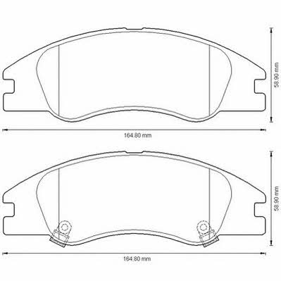 Jurid/Bendix 572585J Brake Pad Set, disc brake 572585J: Buy near me in Poland at 2407.PL - Good price!