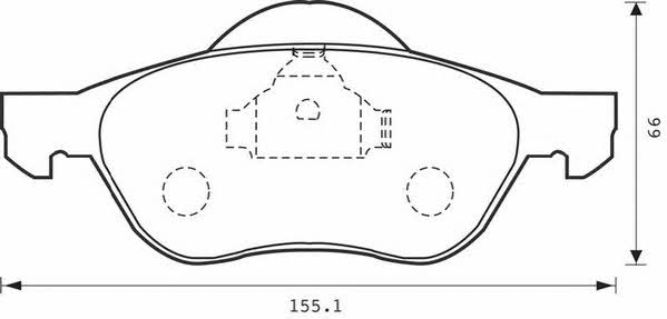 Jurid/Bendix 573016JC Гальмівні колодки, комплект 573016JC: Приваблива ціна - Купити у Польщі на 2407.PL!