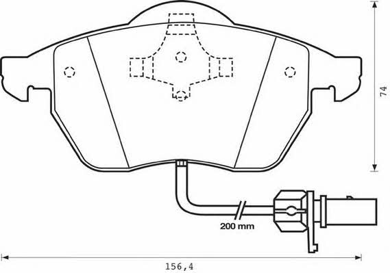 Jurid/Bendix 573022JC Brake Pad Set, disc brake 573022JC: Buy near me in Poland at 2407.PL - Good price!