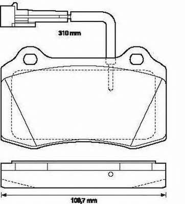 Jurid/Bendix 573079J Brake Pad Set, disc brake 573079J: Buy near me in Poland at 2407.PL - Good price!