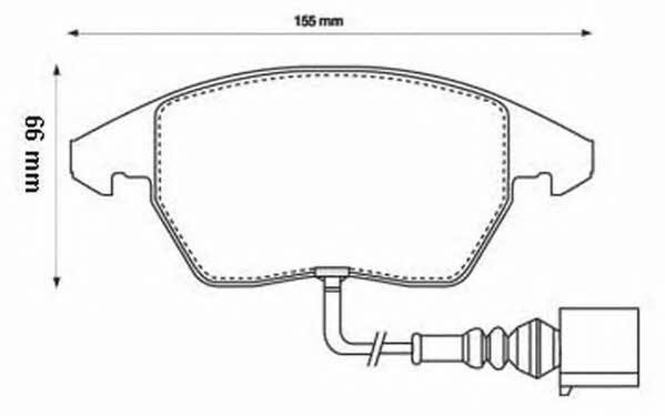 Jurid/Bendix 573128J Brake Pad Set, disc brake 573128J: Buy near me at 2407.PL in Poland at an Affordable price!