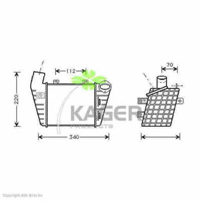 Kager 31-1232 Intercooler, charger 311232: Buy near me in Poland at 2407.PL - Good price!