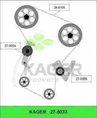 Kager 27-5033 Timing Belt Kit 275033: Buy near me in Poland at 2407.PL - Good price!