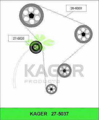 Kager 27-5037 Timing Belt Kit 275037: Buy near me in Poland at 2407.PL - Good price!
