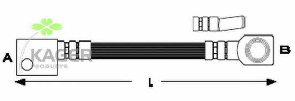 Kager 38-0522 Гальмівний шланг 380522: Приваблива ціна - Купити у Польщі на 2407.PL!