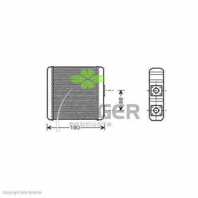 Kager 32-0024 Heat exchanger, interior heating 320024: Buy near me in Poland at 2407.PL - Good price!