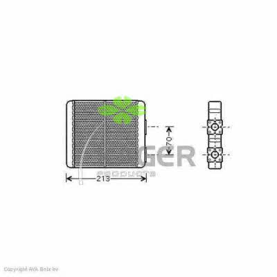 Kager 32-0026 Heat exchanger, interior heating 320026: Buy near me in Poland at 2407.PL - Good price!