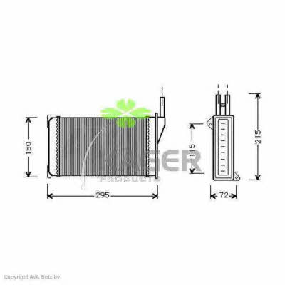 Kager 32-0031 Heat exchanger, interior heating 320031: Buy near me in Poland at 2407.PL - Good price!