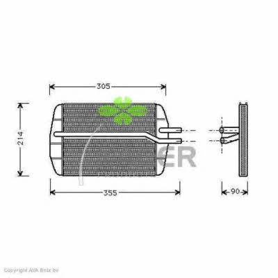 Kager 32-0039 Heat exchanger, interior heating 320039: Buy near me in Poland at 2407.PL - Good price!