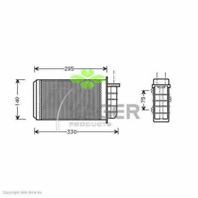 Kager 32-0049 Heat exchanger, interior heating 320049: Buy near me in Poland at 2407.PL - Good price!