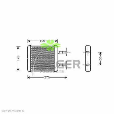 Kager 32-0059 Heat exchanger, interior heating 320059: Buy near me in Poland at 2407.PL - Good price!