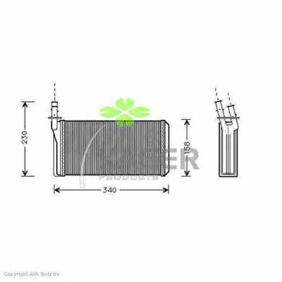 Kager 32-0065 Радіатор опалювача салону 320065: Приваблива ціна - Купити у Польщі на 2407.PL!