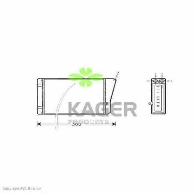 Kager 32-0081 Heat exchanger, interior heating 320081: Buy near me in Poland at 2407.PL - Good price!