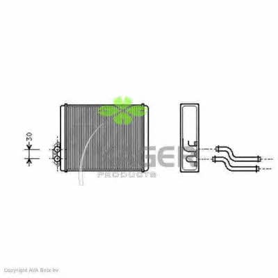 Kager 32-0128 Heat exchanger, interior heating 320128: Buy near me in Poland at 2407.PL - Good price!