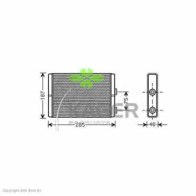 Kager 32-0160 Heat exchanger, interior heating 320160: Buy near me in Poland at 2407.PL - Good price!