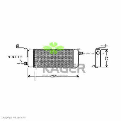 Kager 31-3719 Oil cooler 313719: Buy near me in Poland at 2407.PL - Good price!