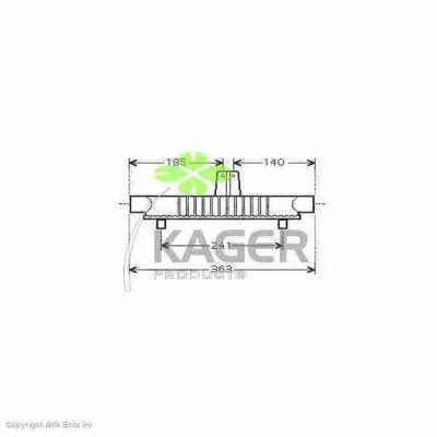 Kager 31-3731 Oil cooler 313731: Buy near me in Poland at 2407.PL - Good price!