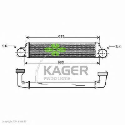 Kager 31-3861 Intercooler, charger 313861: Buy near me in Poland at 2407.PL - Good price!
