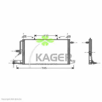 Kager 94-5003 Радиатор кондиционера (Конденсатор) 945003: Отличная цена - Купить в Польше на 2407.PL!