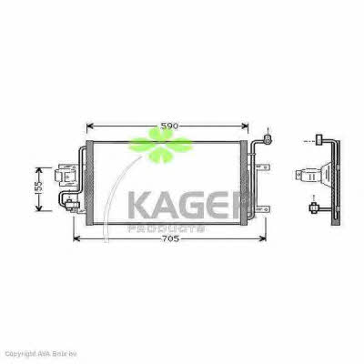 Kager 94-5006 Радиатор кондиционера (Конденсатор) 945006: Отличная цена - Купить в Польше на 2407.PL!