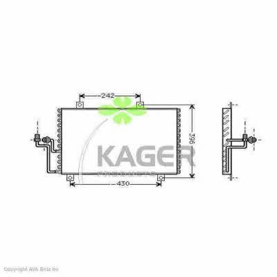 Kager 94-5024 Радиатор кондиционера (Конденсатор) 945024: Отличная цена - Купить в Польше на 2407.PL!
