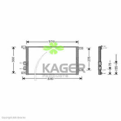 Kager 94-5027 Радіатор кондиціонера (Конденсатор) 945027: Приваблива ціна - Купити у Польщі на 2407.PL!