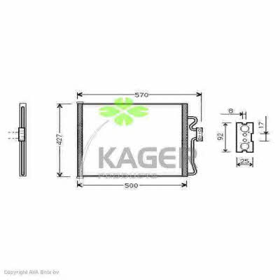 Kager 94-5047 Радиатор кондиционера (Конденсатор) 945047: Отличная цена - Купить в Польше на 2407.PL!