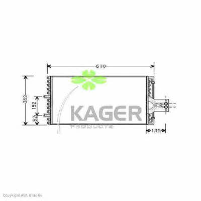Kager 94-5063 Радиатор кондиционера (Конденсатор) 945063: Купить в Польше - Отличная цена на 2407.PL!