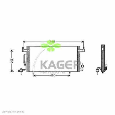 Kager 94-5066 Радиатор кондиционера (Конденсатор) 945066: Отличная цена - Купить в Польше на 2407.PL!