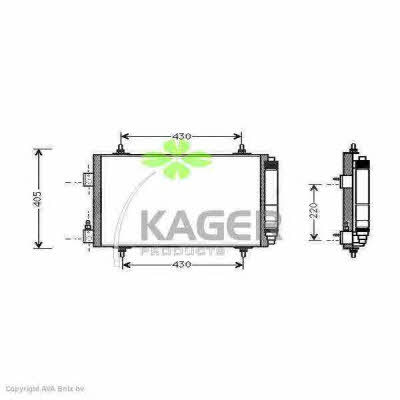 Kager 94-5070 Радиатор кондиционера (Конденсатор) 945070: Отличная цена - Купить в Польше на 2407.PL!