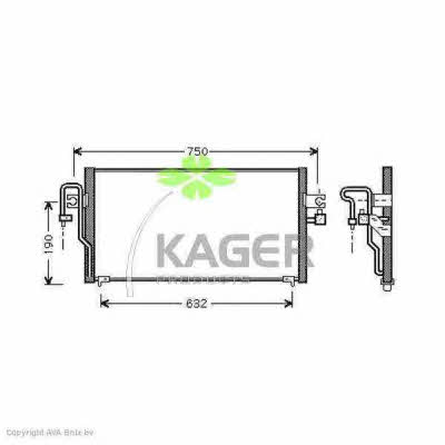 Kager 94-5080 Радиатор кондиционера (Конденсатор) 945080: Отличная цена - Купить в Польше на 2407.PL!