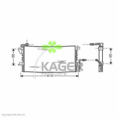 Kager 94-5107 Радіатор кондиціонера (Конденсатор) 945107: Приваблива ціна - Купити у Польщі на 2407.PL!