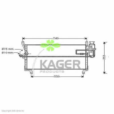 Kager 94-5133 Радиатор кондиционера (Конденсатор) 945133: Отличная цена - Купить в Польше на 2407.PL!