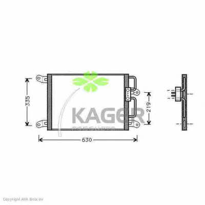 Kager 94-5138 Радіатор кондиціонера (Конденсатор) 945138: Приваблива ціна - Купити у Польщі на 2407.PL!