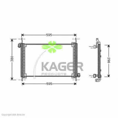 Kager 94-5148 Радіатор кондиціонера (Конденсатор) 945148: Приваблива ціна - Купити у Польщі на 2407.PL!