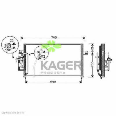 Kager 94-5175 Радиатор кондиционера (Конденсатор) 945175: Отличная цена - Купить в Польше на 2407.PL!
