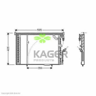 Kager 94-5195 Радіатор кондиціонера (Конденсатор) 945195: Приваблива ціна - Купити у Польщі на 2407.PL!