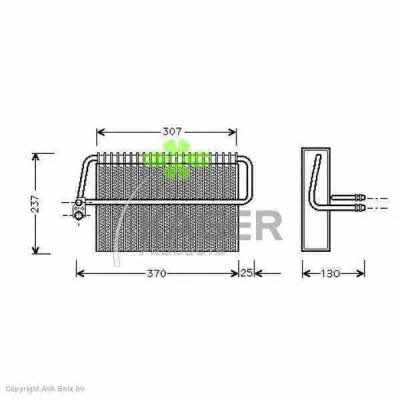 Kager 94-5229 Air conditioner evaporator 945229: Buy near me in Poland at 2407.PL - Good price!