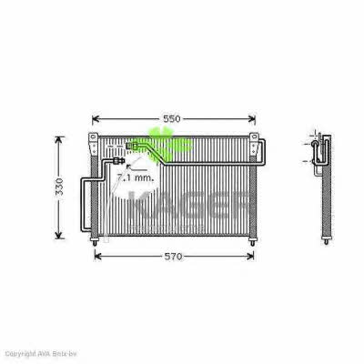 Kager 94-5236 Cooler Module 945236: Buy near me in Poland at 2407.PL - Good price!