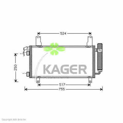 Kager 94-5248 Радиатор кондиционера (Конденсатор) 945248: Отличная цена - Купить в Польше на 2407.PL!