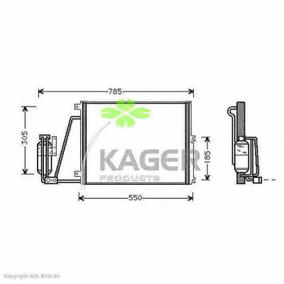 Kager 94-5261 Радиатор кондиционера (Конденсатор) 945261: Отличная цена - Купить в Польше на 2407.PL!