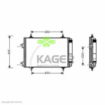 Kager 94-5295 Радиатор кондиционера (Конденсатор) 945295: Отличная цена - Купить в Польше на 2407.PL!
