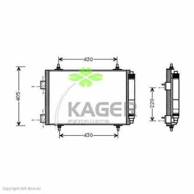 Kager 94-5296 Радиатор кондиционера (Конденсатор) 945296: Отличная цена - Купить в Польше на 2407.PL!