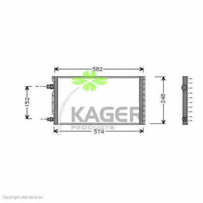 Kager 94-5363 Радиатор кондиционера (Конденсатор) 945363: Отличная цена - Купить в Польше на 2407.PL!